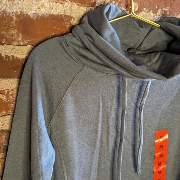 NWT 32 Degrees 32Heat Medium Blue Gray Cowl Neck Pullover Sweater - Picture 2 of 8